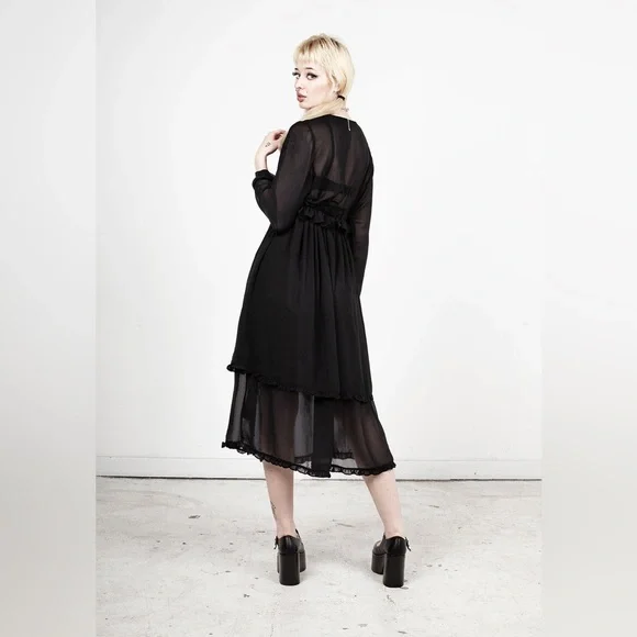 NWT Disturbia Sacrifice Floaty Maxi Dress UK 20 / US 16 - Picture 2 of 7